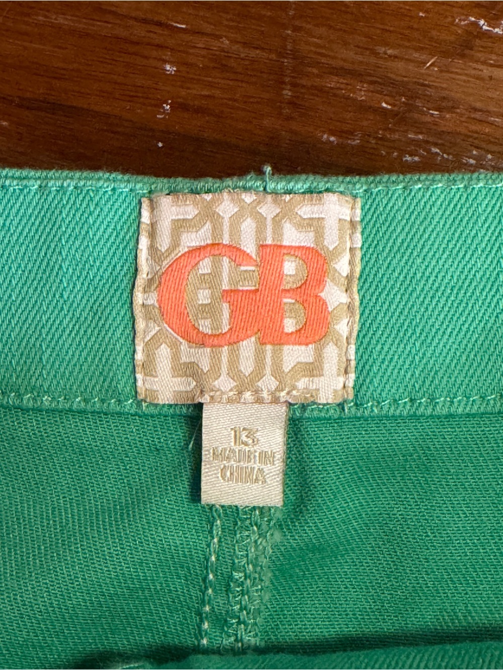 GB Girls Women’s Paperbag Waist Wide Leg Culotte Shorts Teal NWT Size 13 - Picture 3 of 11